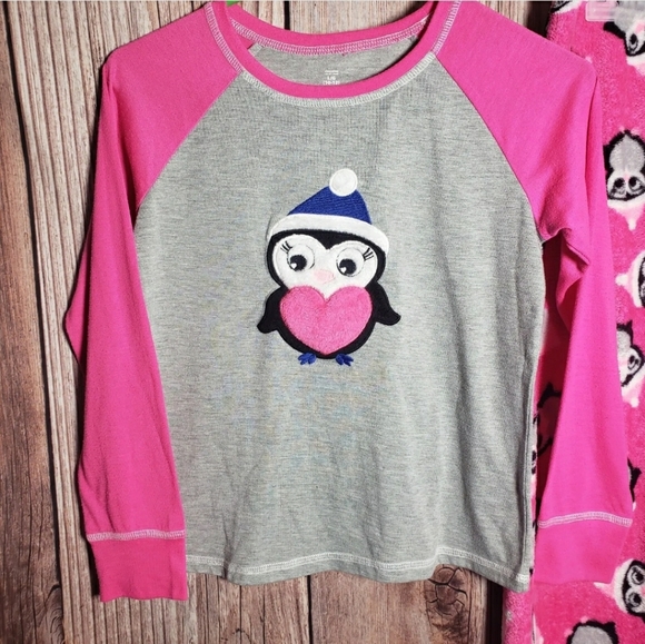 (029) Girls: 10/12- 2pc Fleece Pajama Set- AF7 - Picture 3 of 8